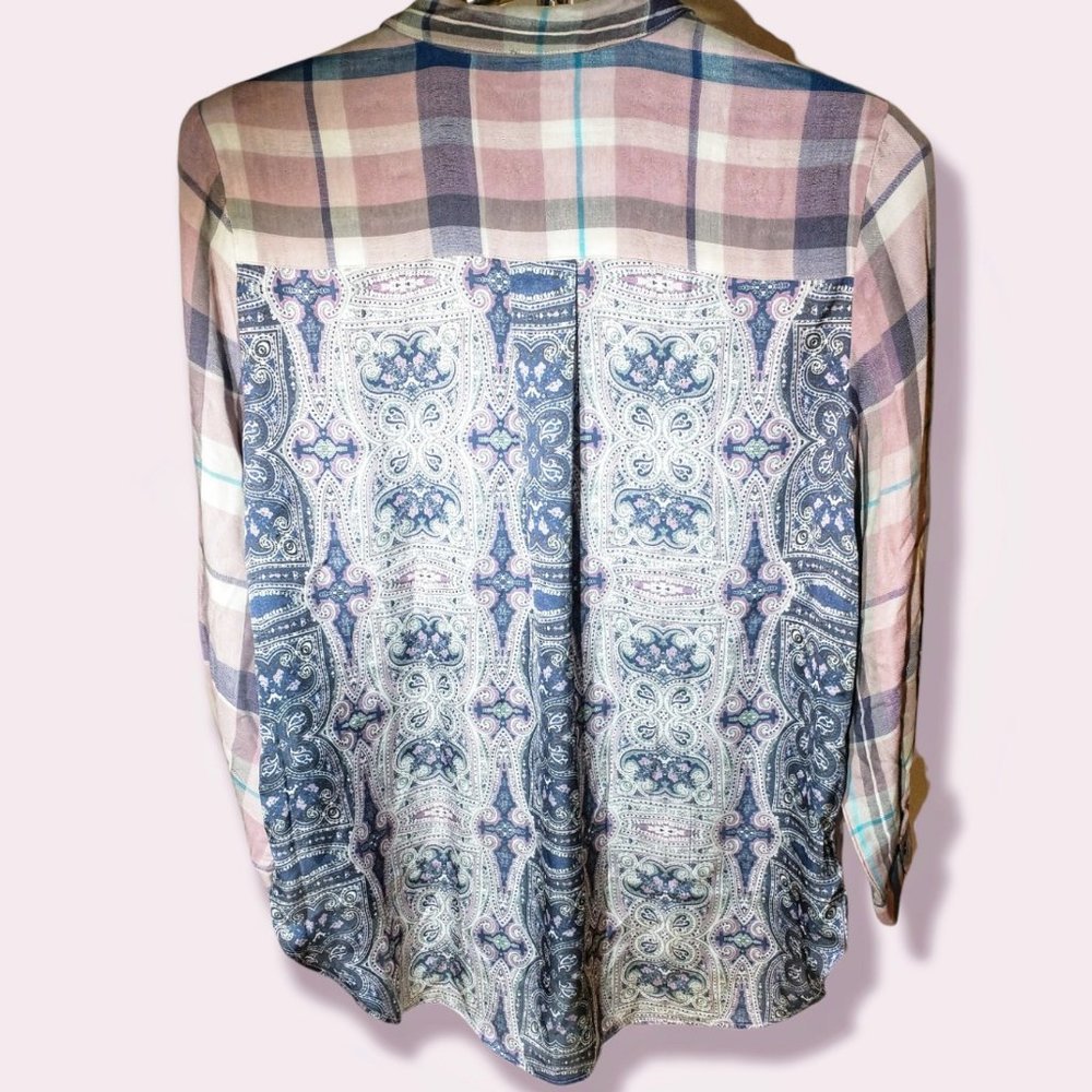 Plus Size Patchwork Top by Tribal Jeans